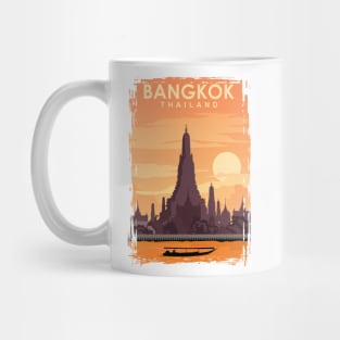 Bangkok Travel Poster Art Print Mug